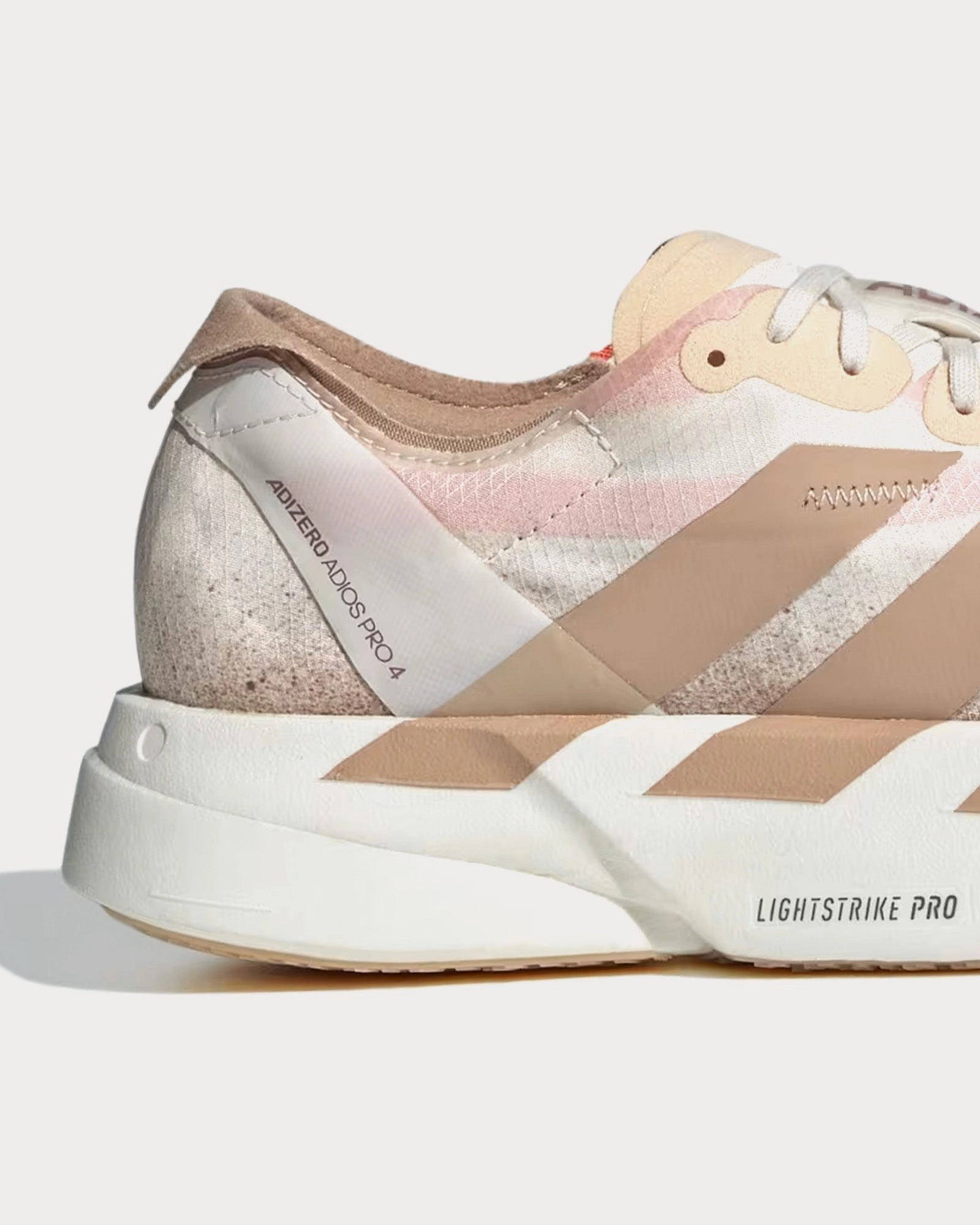 Adizero EVO SL Chalk White / Warm Sandstone / Semi Impact Orange Running Shoes Adidas Ultra 4d Shoes