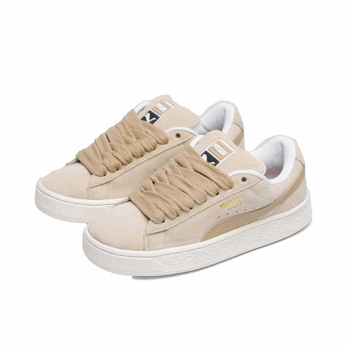 Puma Women's Suede Xl Shoes - Putty Warm White Asics Running Shoes Gel Nimbus 24