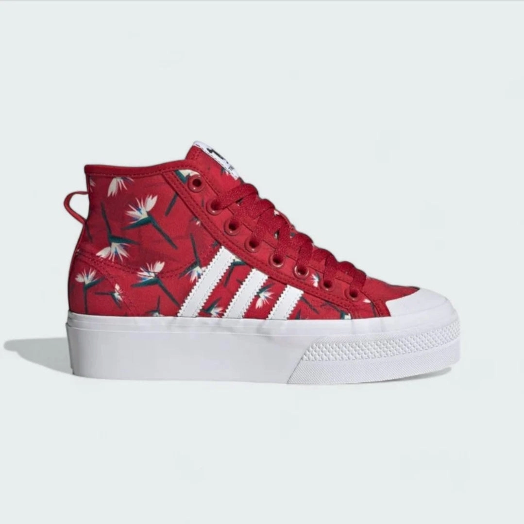 Adidas Nizza Platform Mid GY9561 Shoes Tm W Red/White (US-6) Adidas Star Wars Shoes