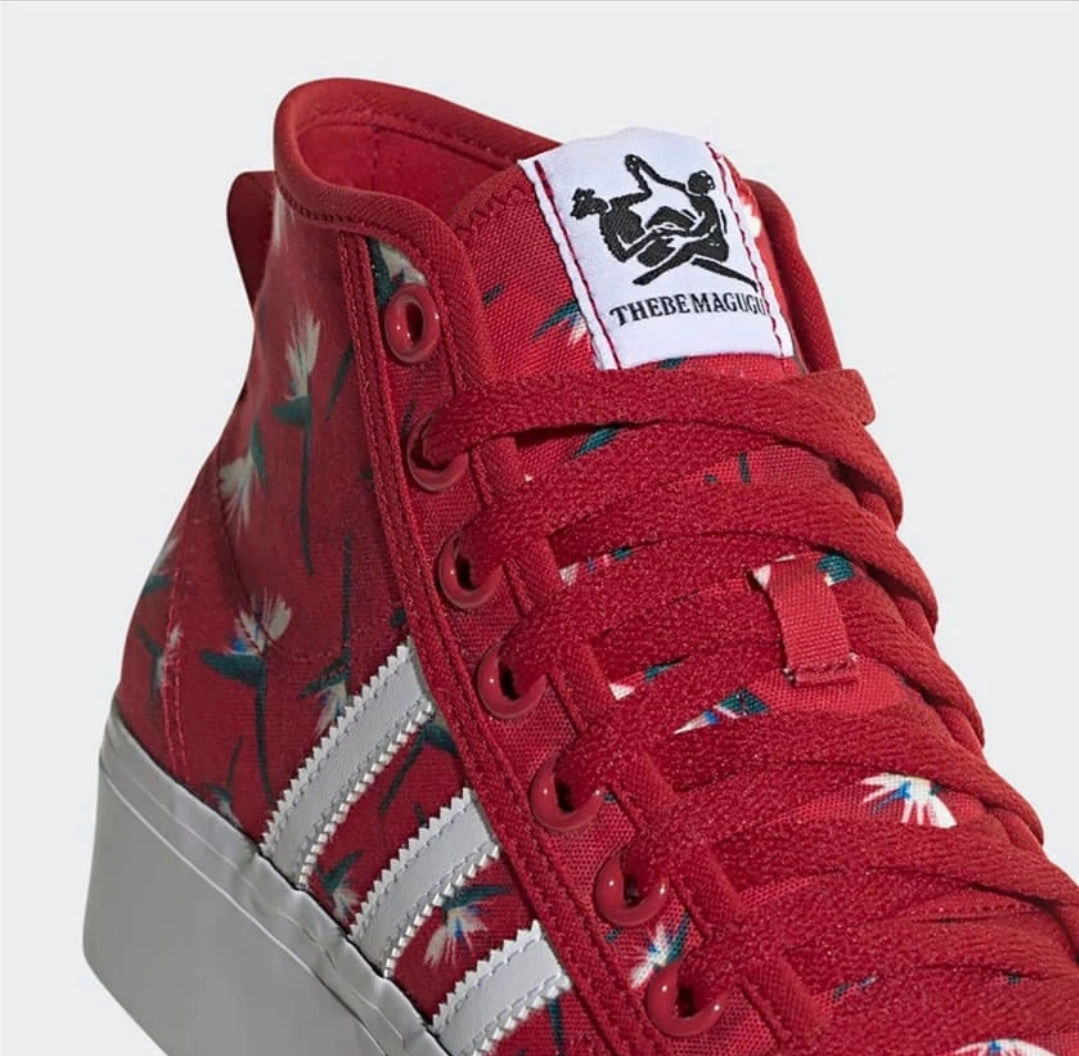 Adidas Everyday Running Shoes Adidas Nizza Platform Mid GY9561 Shoes Tm W Red/White (US-6)