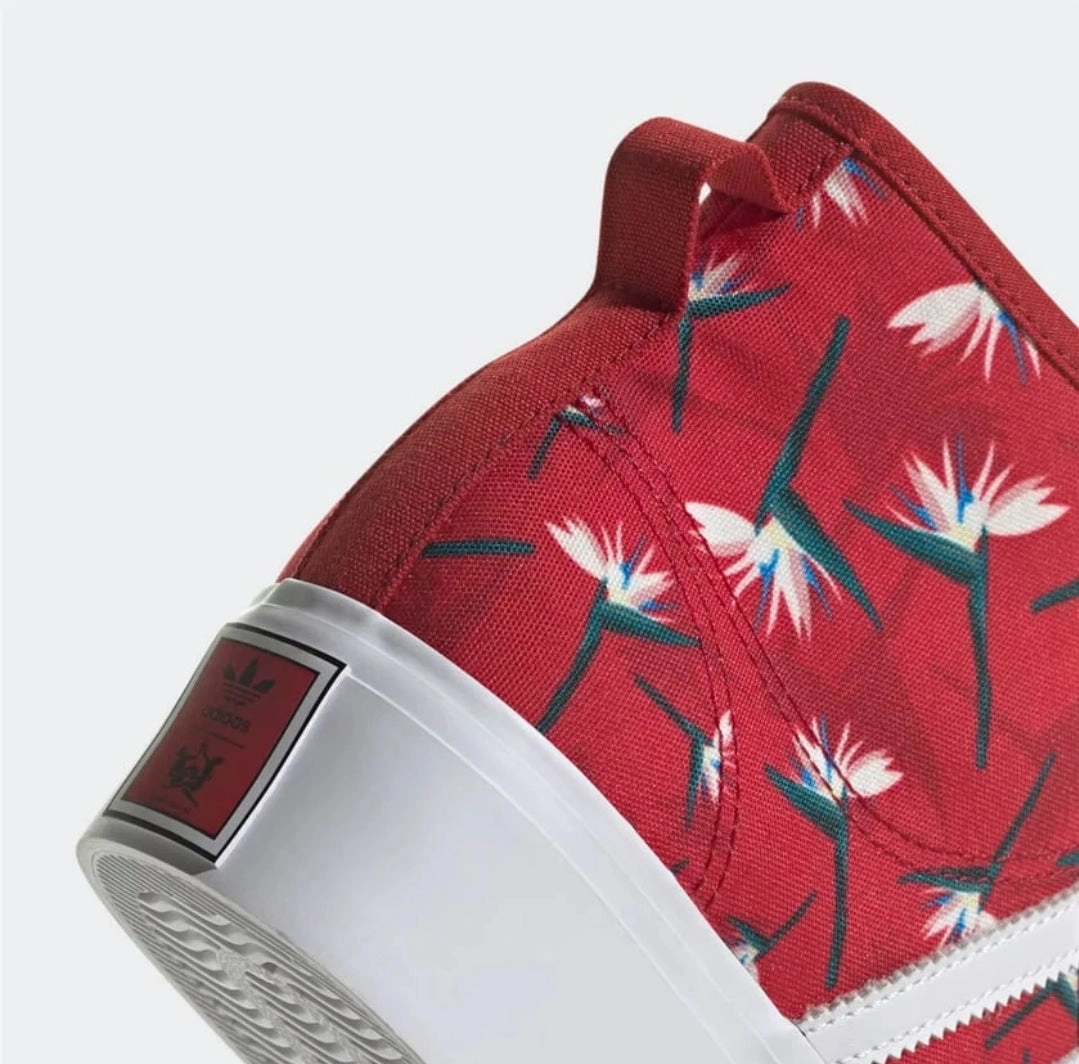 Adidas Nizza Platform Mid GY9561 Shoes Tm W Red/White (US-6) Adidas Stan Smith Golf Shoes