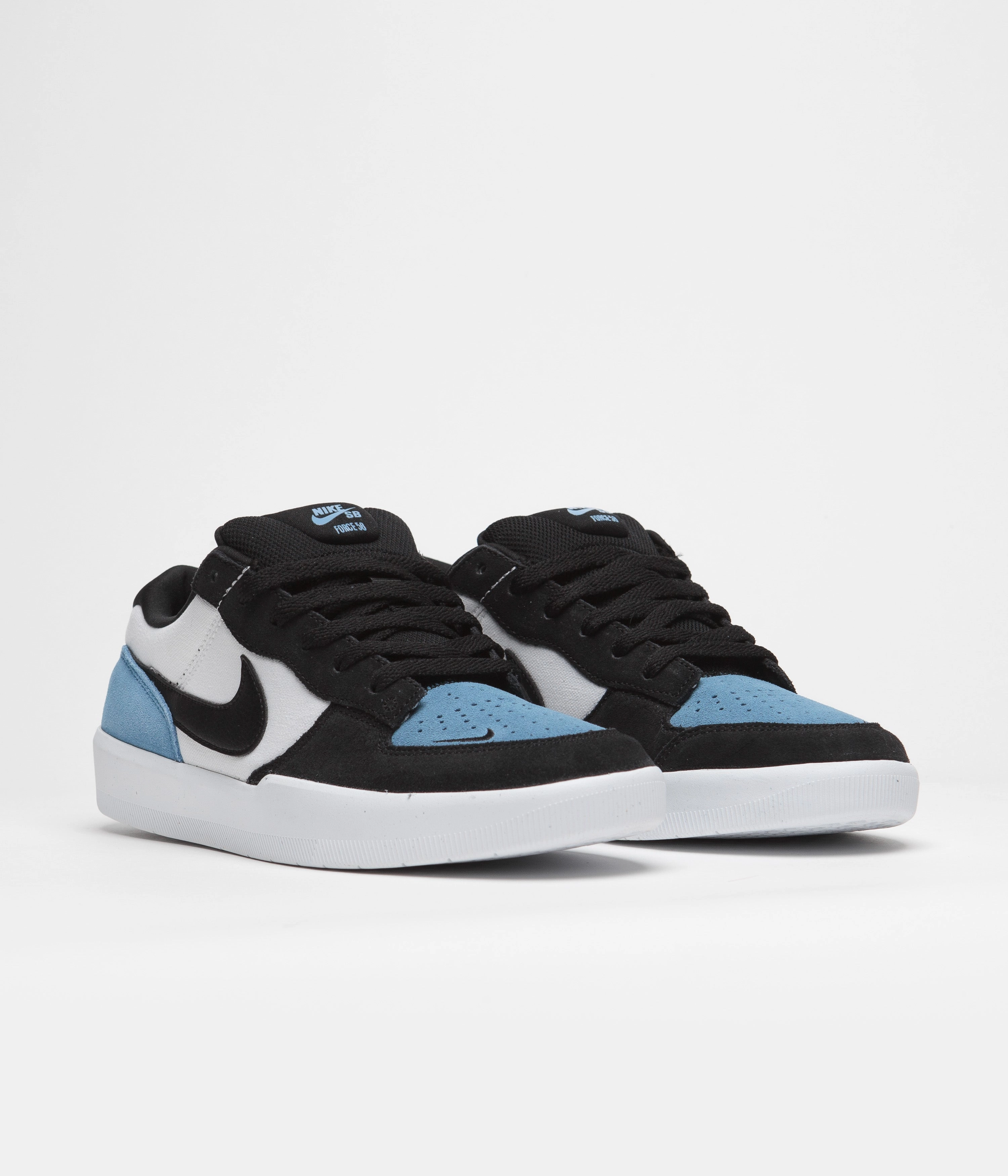 Nike SB Force 58 Shoes - Dutch Blue / Black - White Asics Upcourt 5 Badminton Shoes