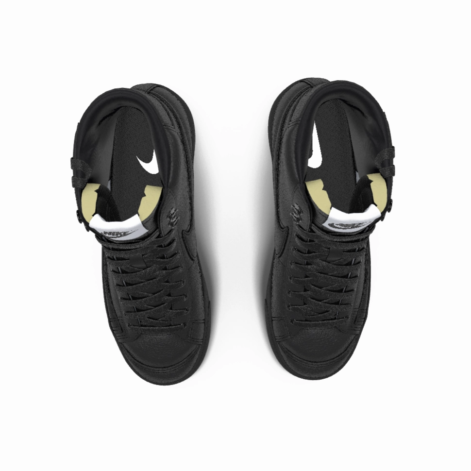 Asics Shoes For Neutral Pronation $195 NIB NEW Mens NIKE Blazer Mid 77 Custom Triple Black Premium Leather Shoes