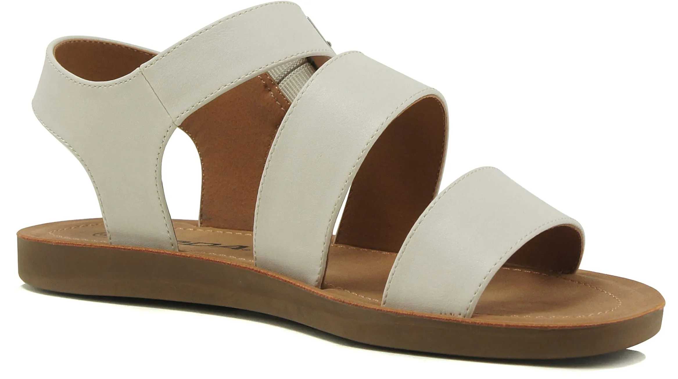 COMING-S White Soda Strapped Sandals