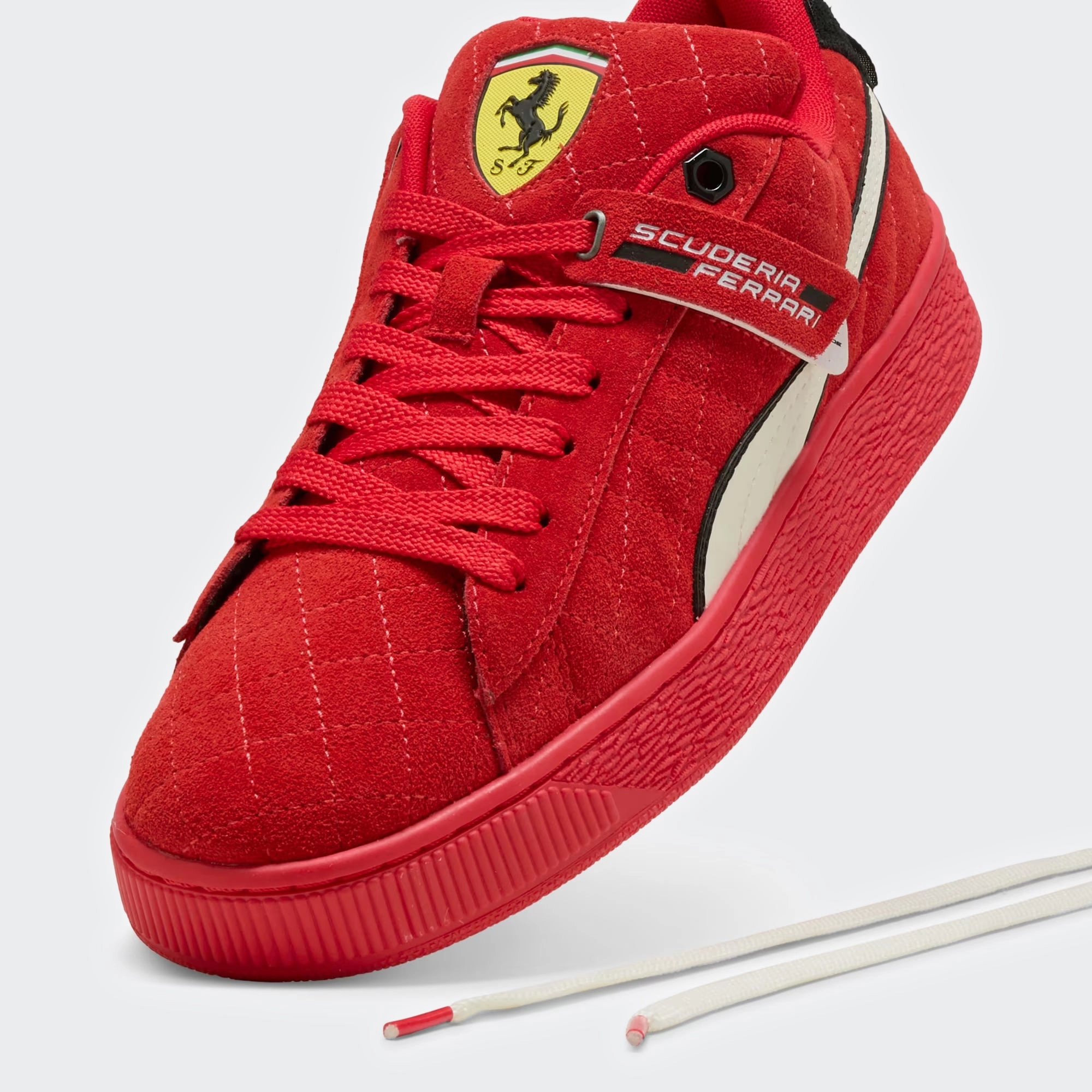 Unisex PUMA Scuderia Ferrari Suede XL Hero Sneakers Red Puma Safety Shoes Price In Qatar