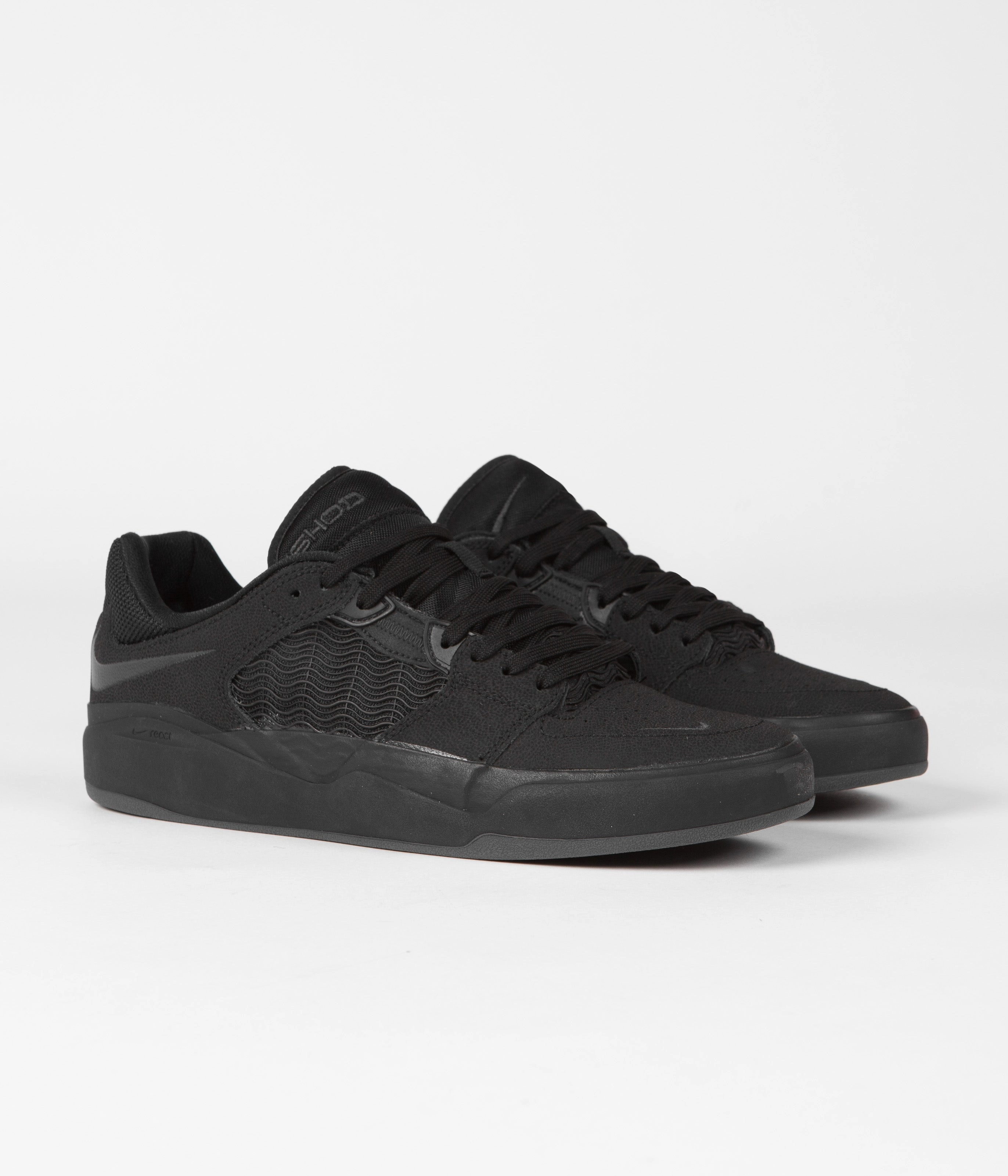 Asics 5k Shoes Nike SB Ishod Premium Shoes - Black / Black - Black - Black