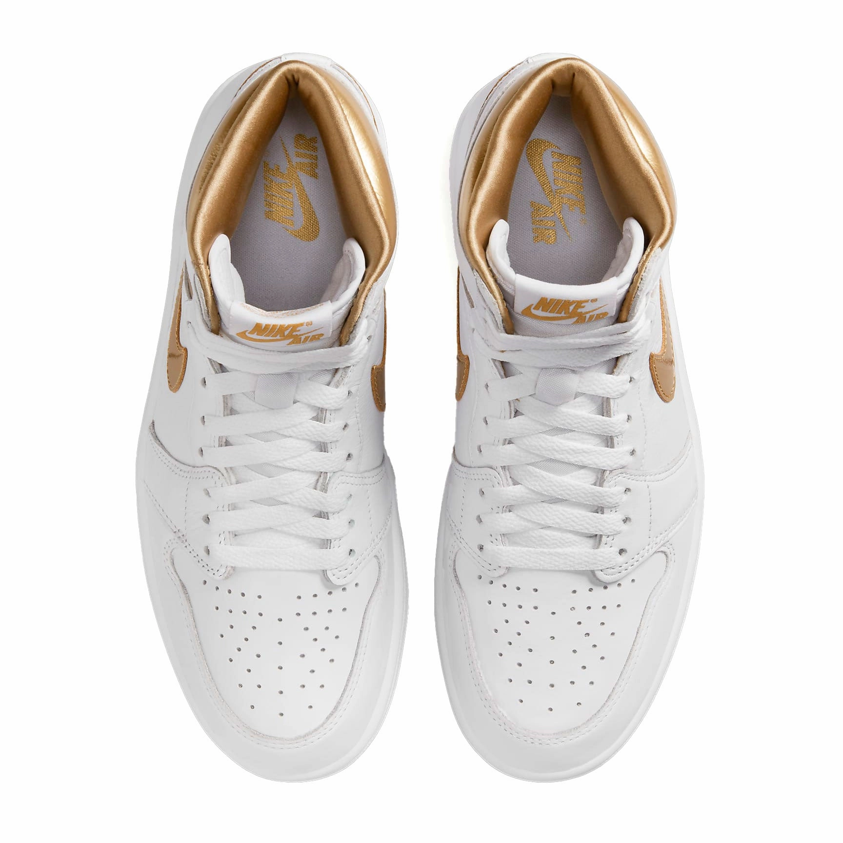 AIR JORDAN 1 RETRO  1  HIGH OG WMNS "White and Gold"FD2596-107 Asics Gel Casual Shoes