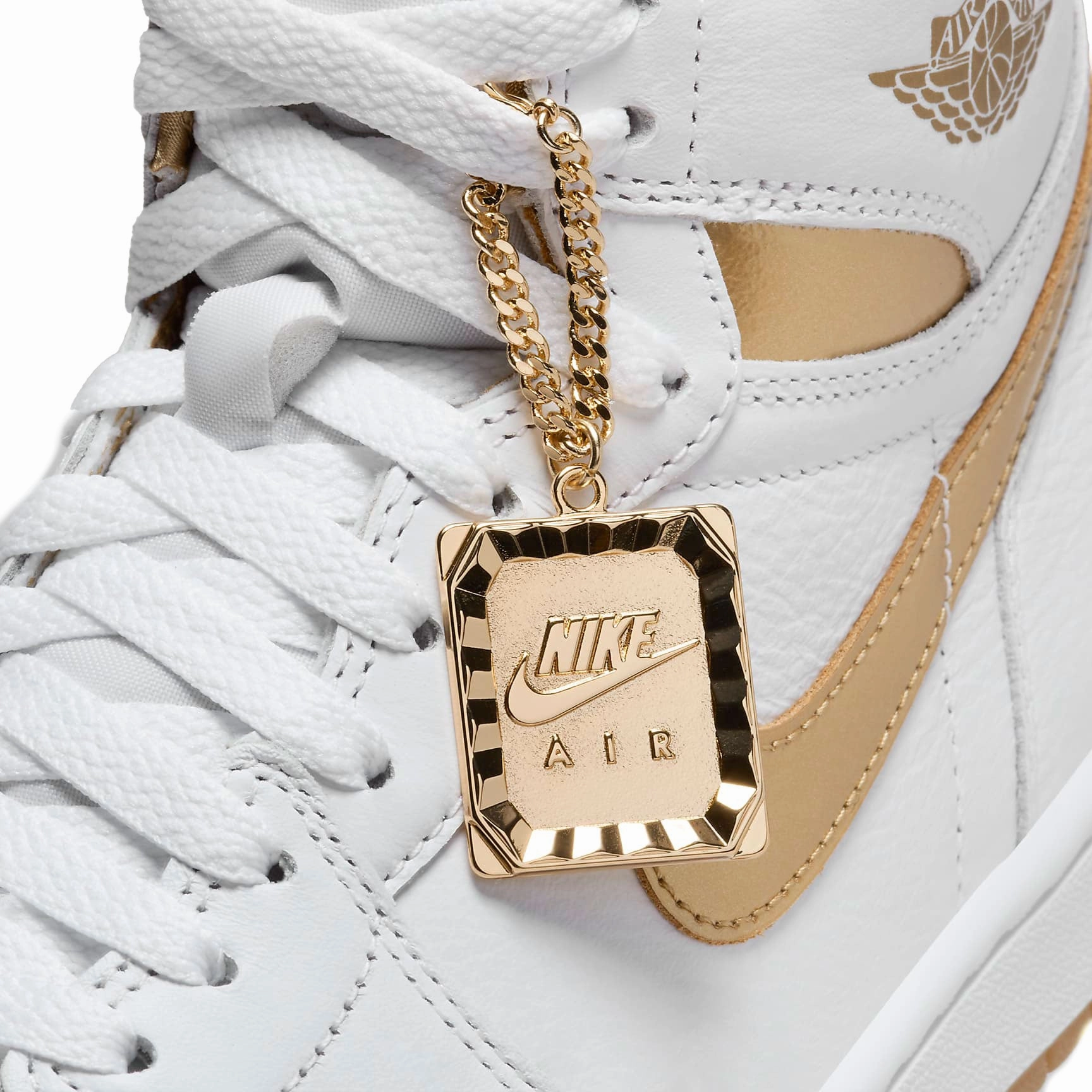 AIR JORDAN 1 RETRO  1  HIGH OG WMNS "White and Gold"FD2596-107 Asics Childrens Shoes