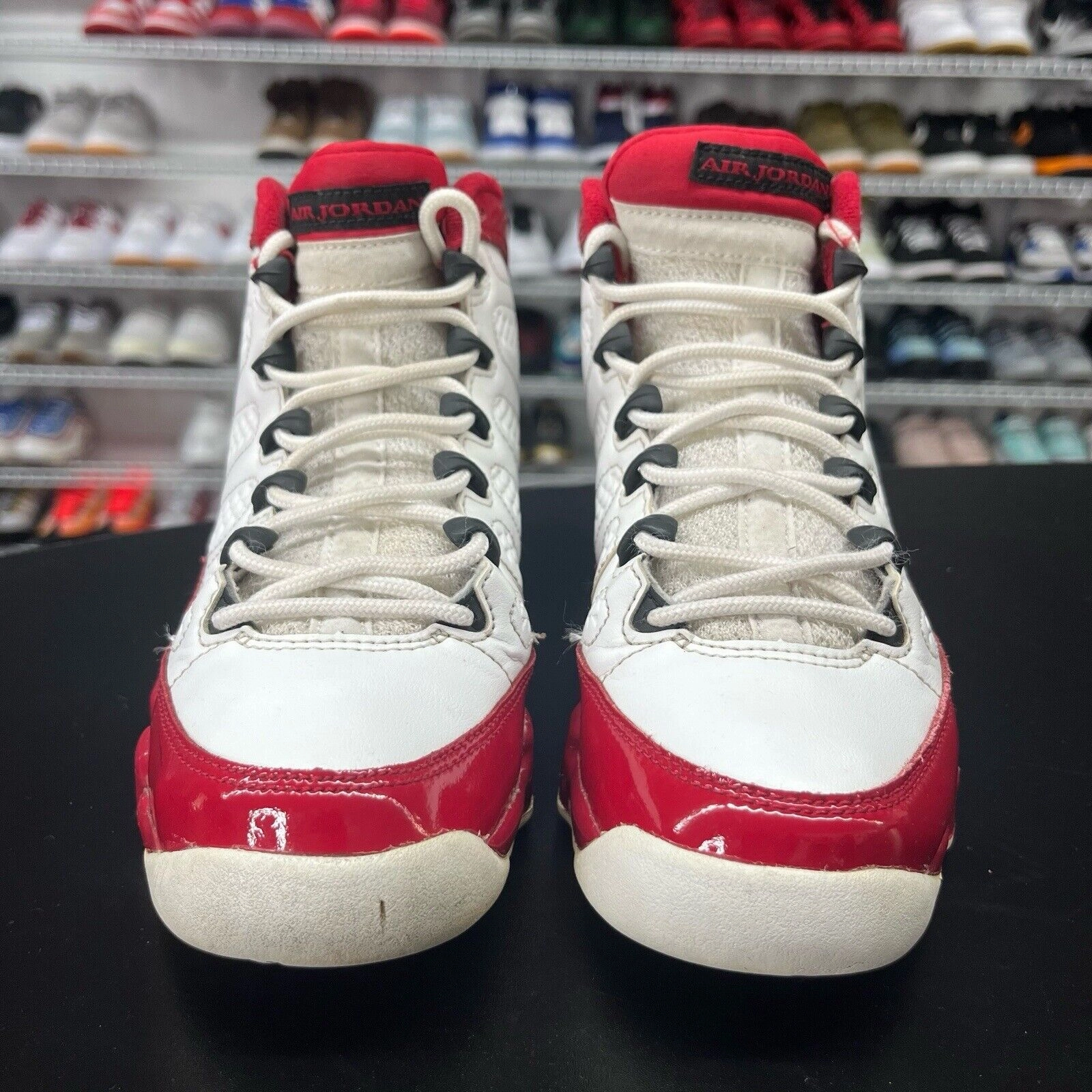 Air Jordan 9 Retro Gym Red GS White 302359-160 Kids Size 5Y Asics Volleyball Shoes Tokyo