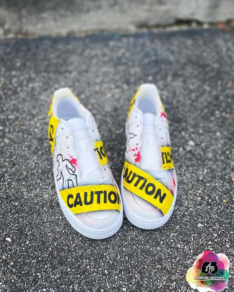 Asics Jolt 4 Running Shoes Review Airbrush Custom Crime Scene Shoe Design