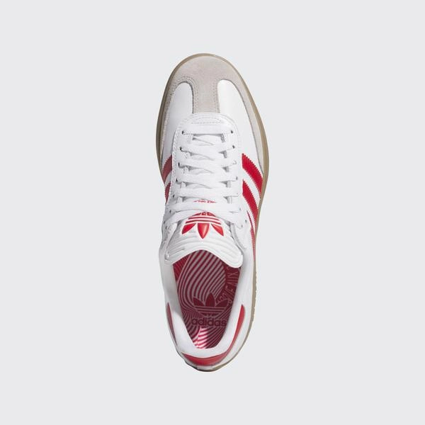 Adidas Puig Samba Footwear White - Better Scarlet - Gum Adidas Taekwondo Lace Shoes