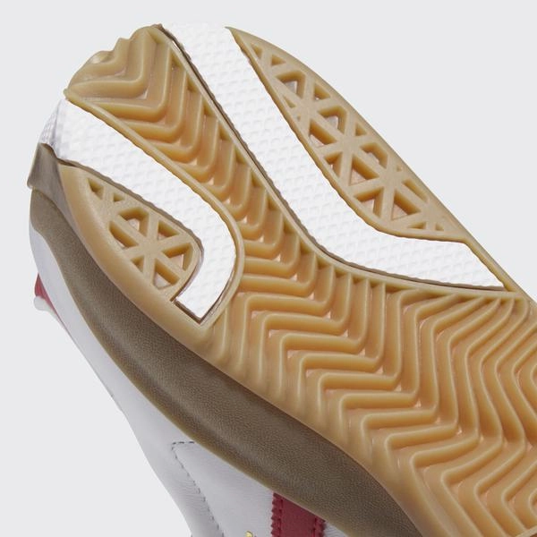 Adidas Katana Shoes Adidas Puig Samba Footwear White - Better Scarlet - Gum