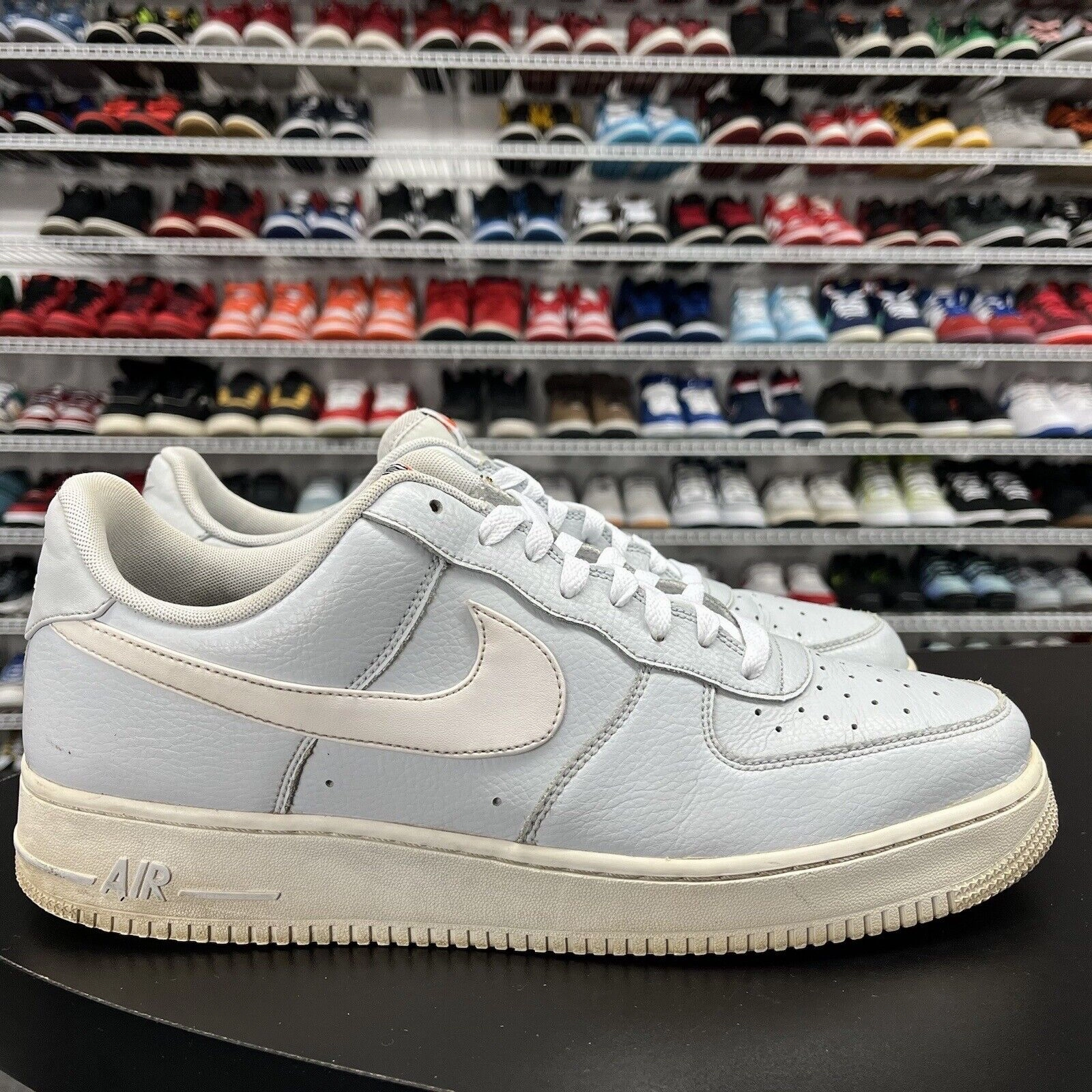 Asics Neutral Walking Shoes Nike Air Force 1 Low Pure Platinum Blue Silver 488298-091 Men's Size 13