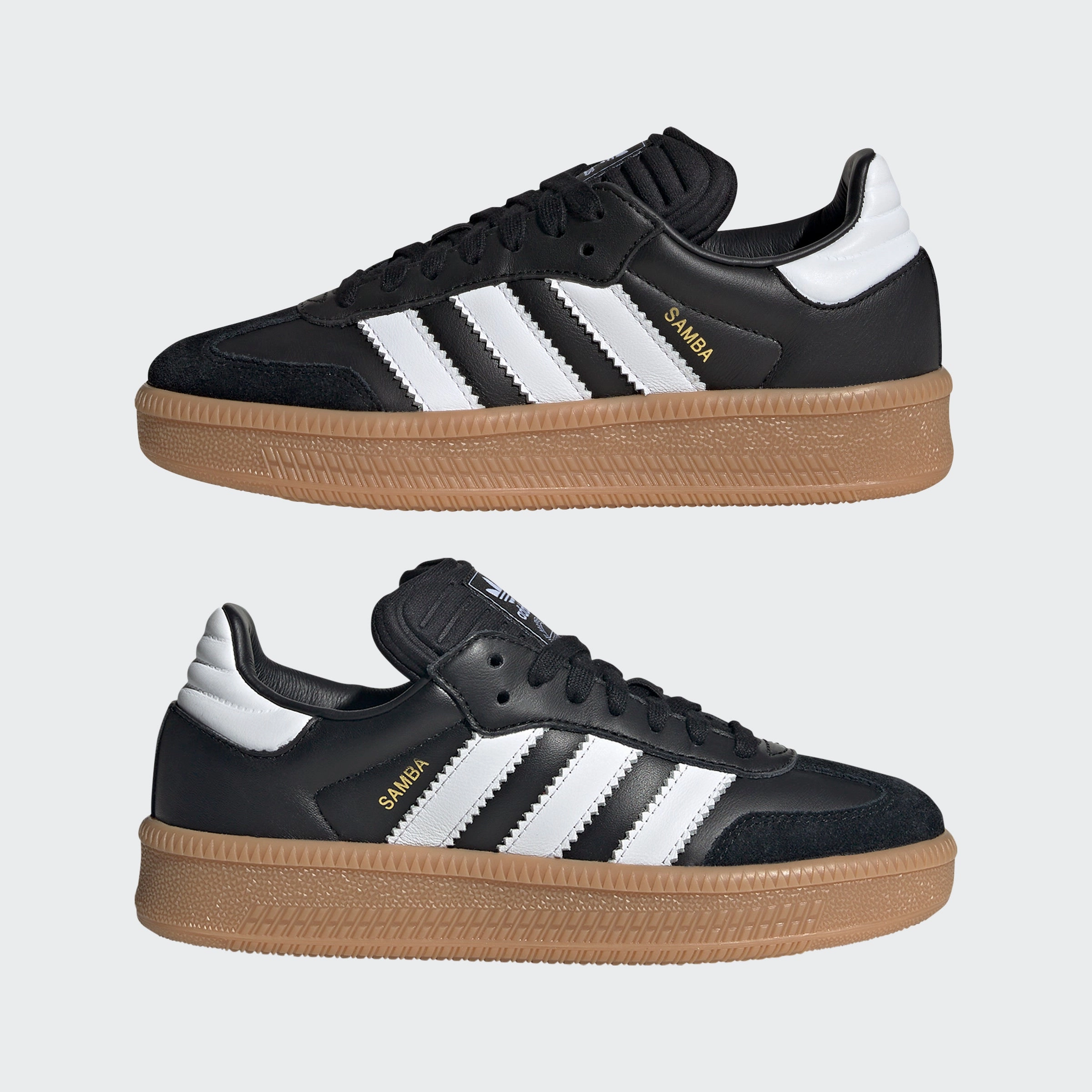 Big Kids adidas Originals Samba XLG Shoes Black Adidas South Park Shoes