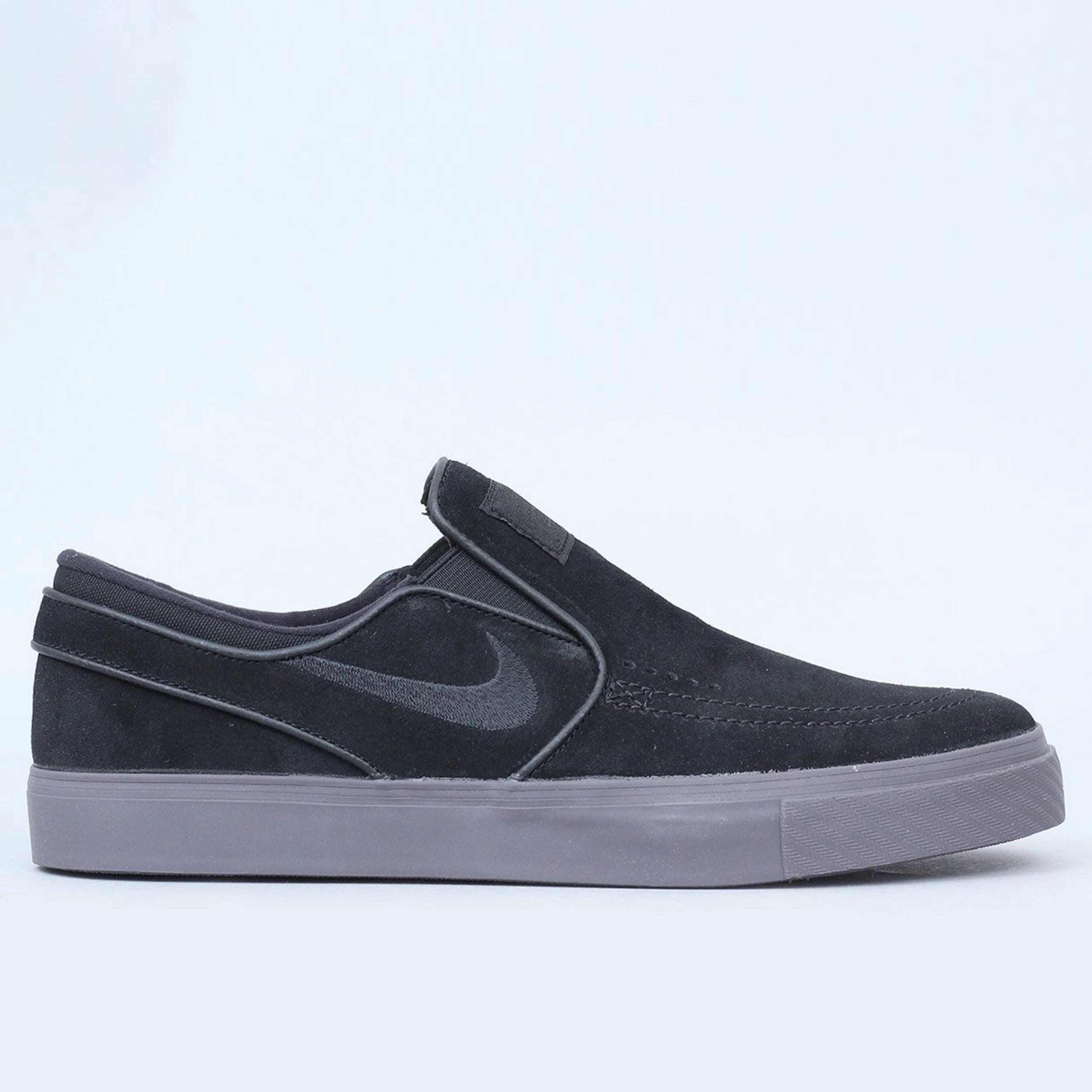 Nike SB Stefan Janoski Slip Shoes Black / Black - Thunder Grey Best Asics Walking Shoe
