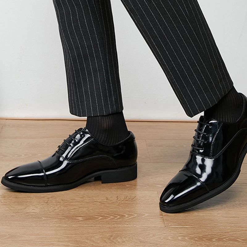 Men's patent leather formal oxfords shoes wedding & business shoes Cool Loafers