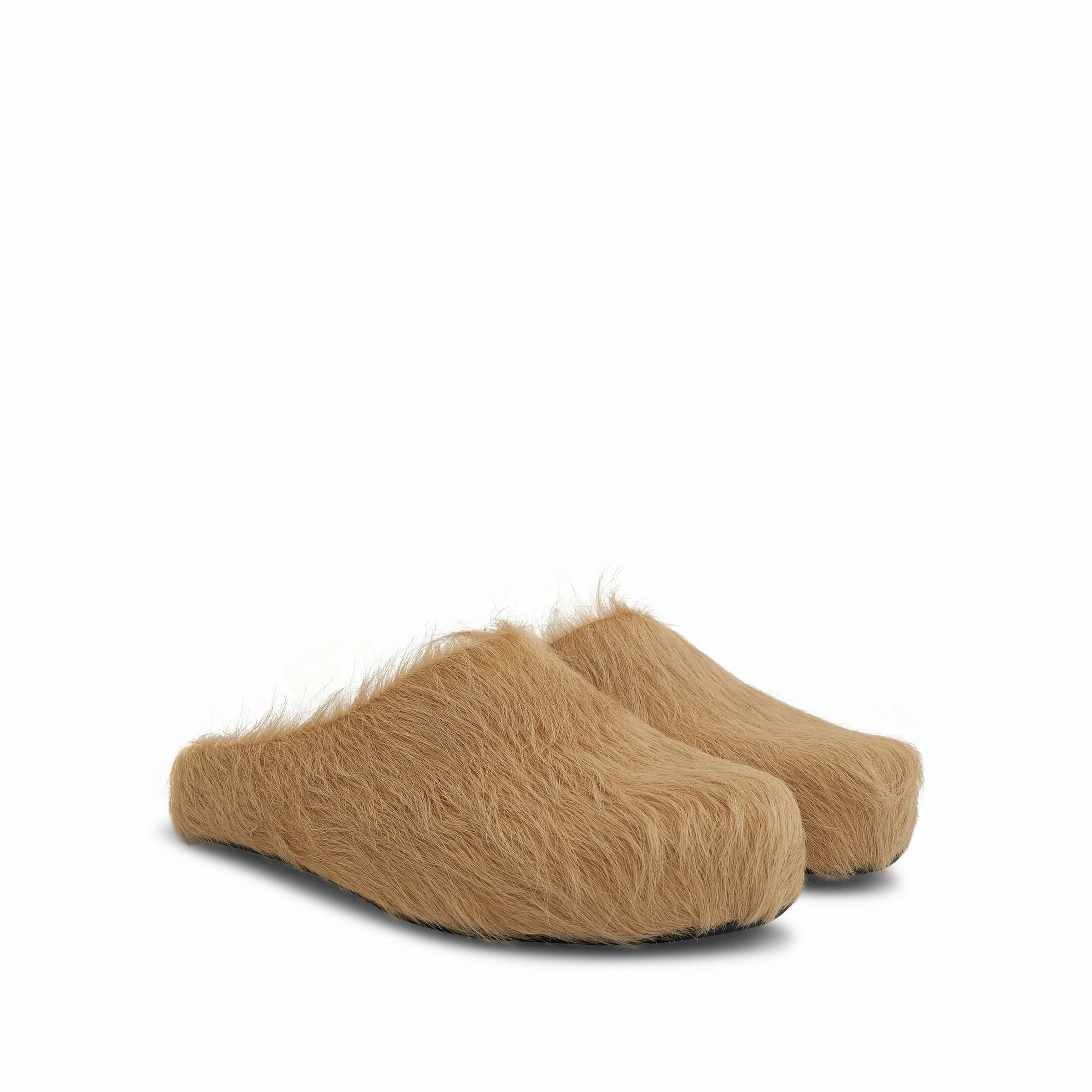 Fussbett Long Hair Sabot in Soft Beige Sandals 90s French Jelly Sandals