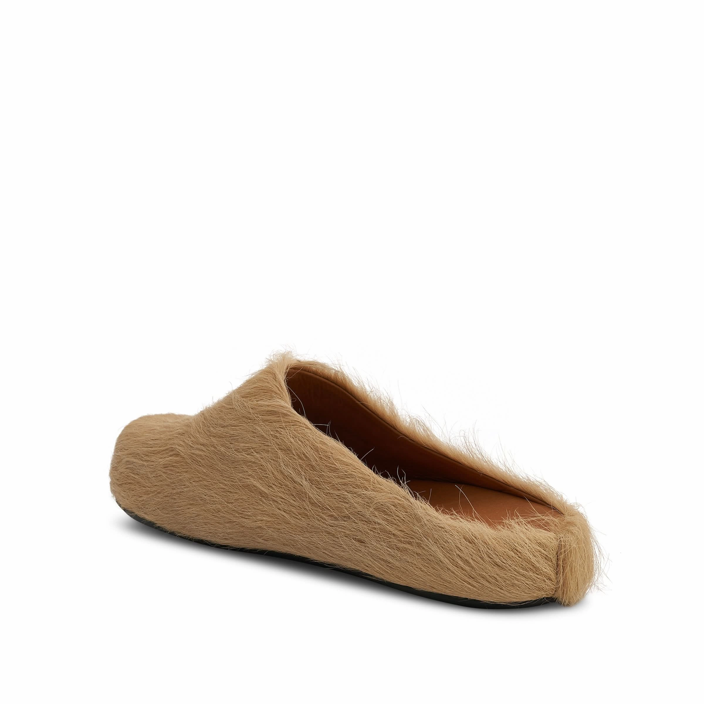 Sandals Resort Overwater Bungalows Fussbett Long Hair Sabot in Soft Beige