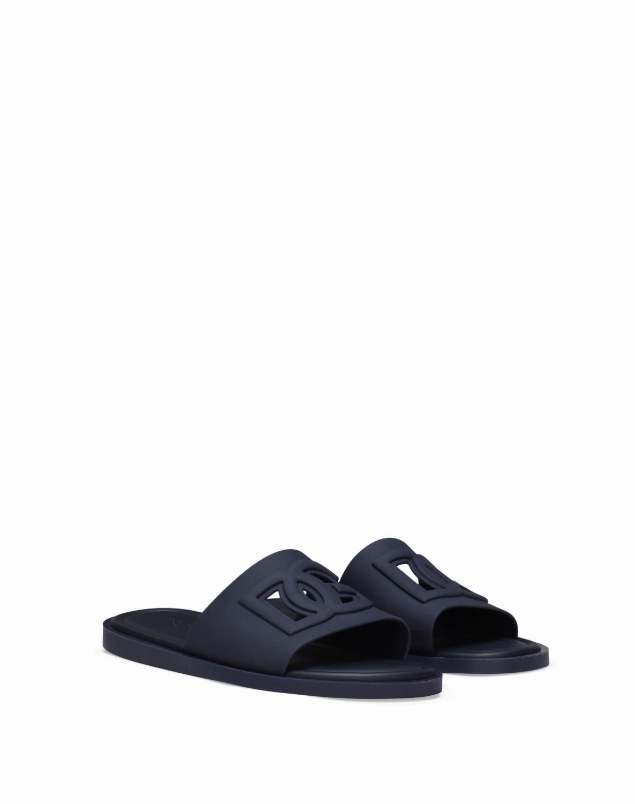 Fashionable Sandals For Bunions Dolce & Gabbana logo-embossed cut-out slides