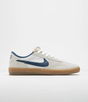 Nike SB Heritage Vulc Shoes - Summit White / Navy - White - Gum Light Brown Asics Magic Speed 2 Running Shoes