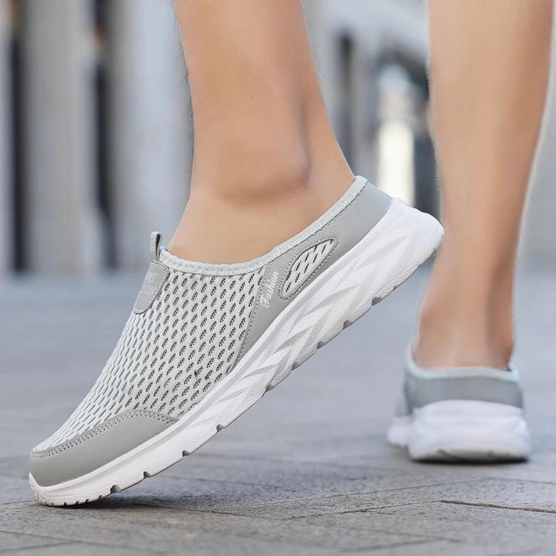 Breathable Mesh Mens Summer Half Slippers | Lightweight Walking Shoes Ruby Slippers Images