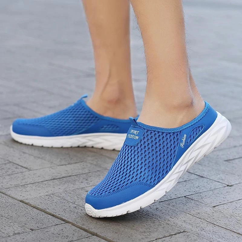 Breathable Mesh Mens Summer Half Slippers | Lightweight Walking Shoes Stolen Slippers