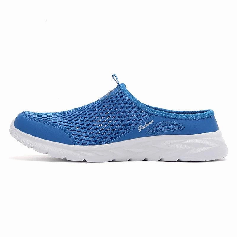 Breathable Mesh Mens Summer Half Slippers | Lightweight Walking Shoes Ladies House Shoes Slippers