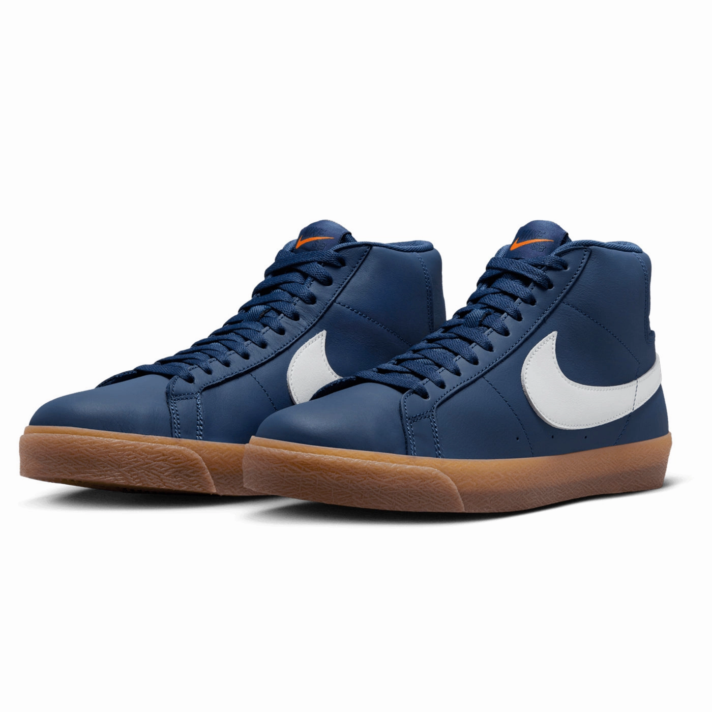 Nike SB Orange Label Zoom Blazer Mid ISO Shoes - Navy / White - Navy - Gum Light Brown Asics Gt 2000 3 Running Shoe