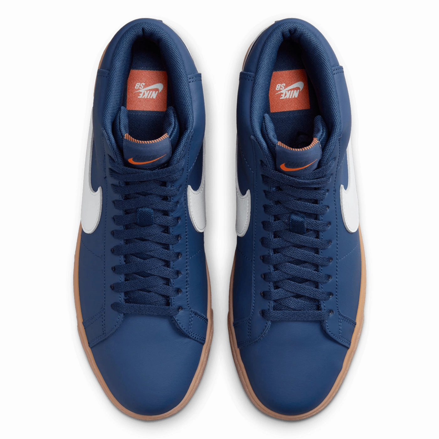 Gel Nimbus Asics Running Shoes Nike SB Orange Label Zoom Blazer Mid ISO Shoes - Navy / White - Navy - Gum Light Brown