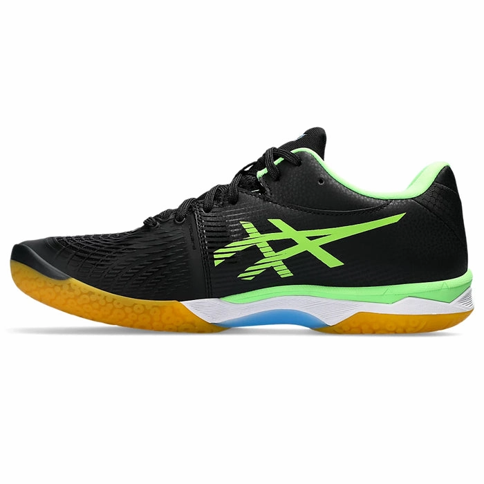 Asics Running Shoes Factory Outlet Asics Court Control FF3 (Black/ Lime Burst) Badminton Shoes