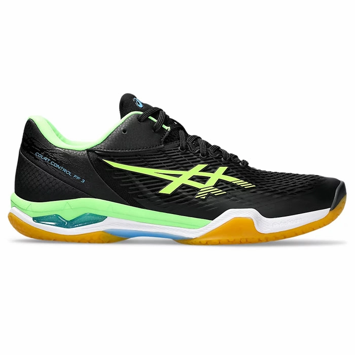 Asics Gel-tactic 12 Indoor Sport Shoe Asics Court Control FF3 (Black/ Lime Burst) Badminton Shoes