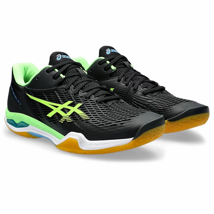 Asics Shoes For Wide Feet Asics Court Control FF3 (Black/ Lime Burst) Badminton Shoes