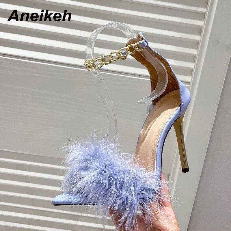 Aneikeh Sweet Stiletto Heels Sandals Sandals Extra Wide