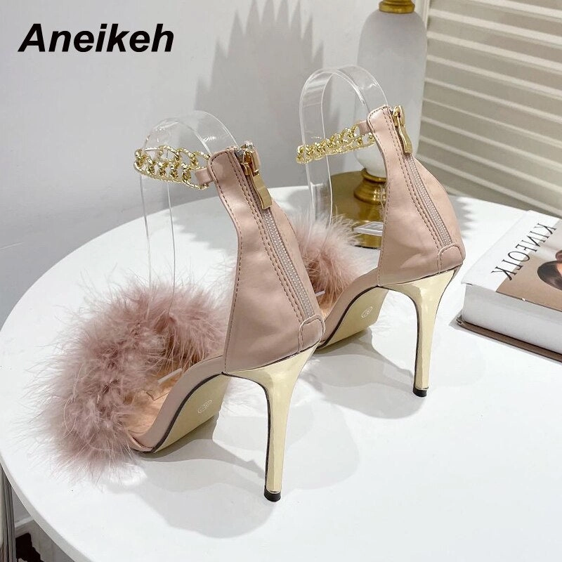 Tide Sandals Aneikeh Sweet Stiletto Heels Sandals