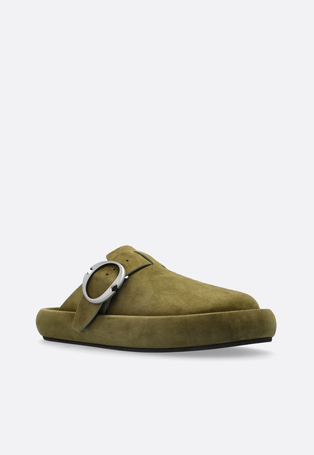 Sierra Trading Post Slippers Arc Suede Clog Slides