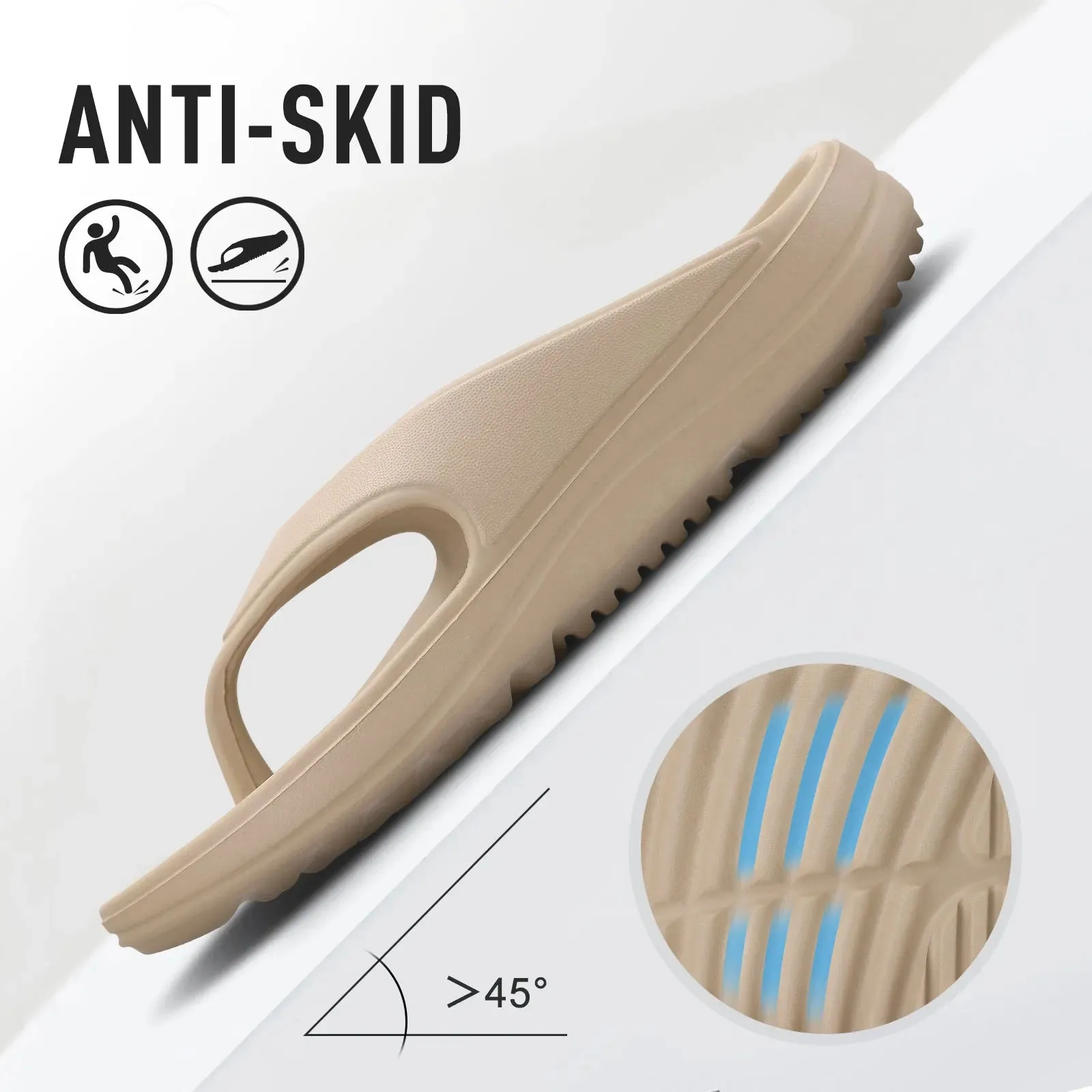 Arch Support Flip Flops Fuzzy House Slippers