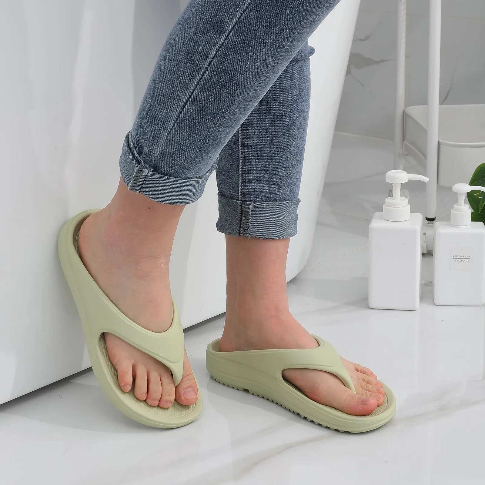 Arch Support Flip Flops Turkish Cotton Slippers