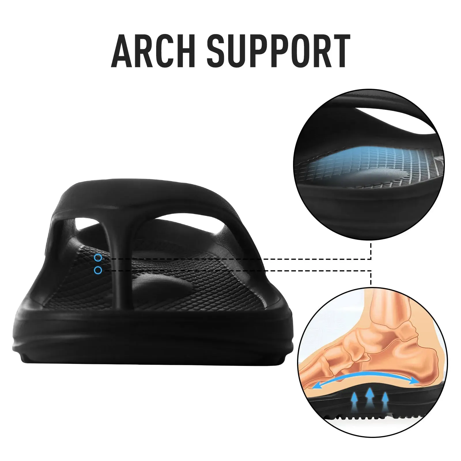 Arch Support Flip Flops Tasman Slippers Palace