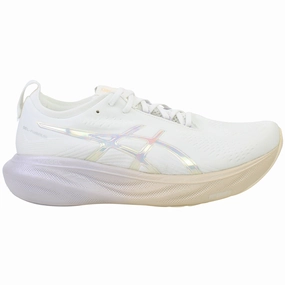 Asics Gel-contend 5 Running Shoes Asics Gel-Nimubs 25 Anniversary Womens White Running Shoes