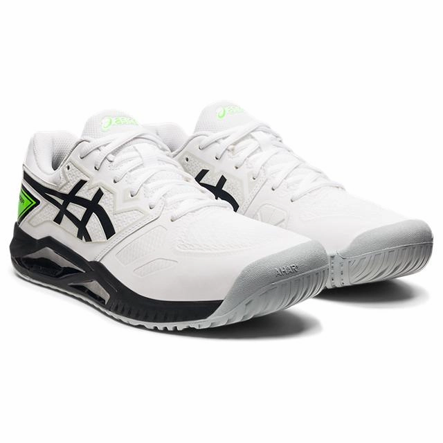 Asics Upcourt 4 Volleyball Shoes Asics Gel Challenger 13 Tennis Shoes - White/Green Gecko