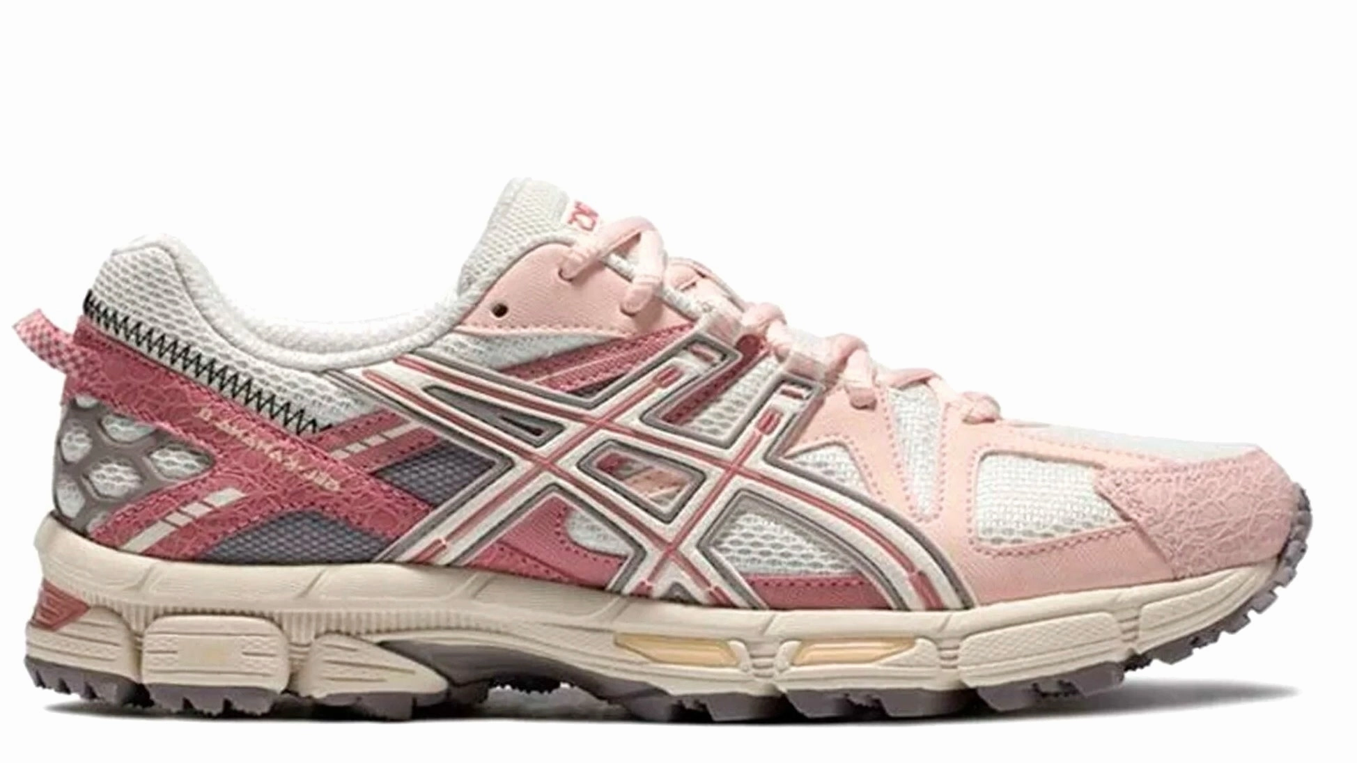ASICS Gel-Kahana 8 White Pink (W) Discontinued Asics Shoes