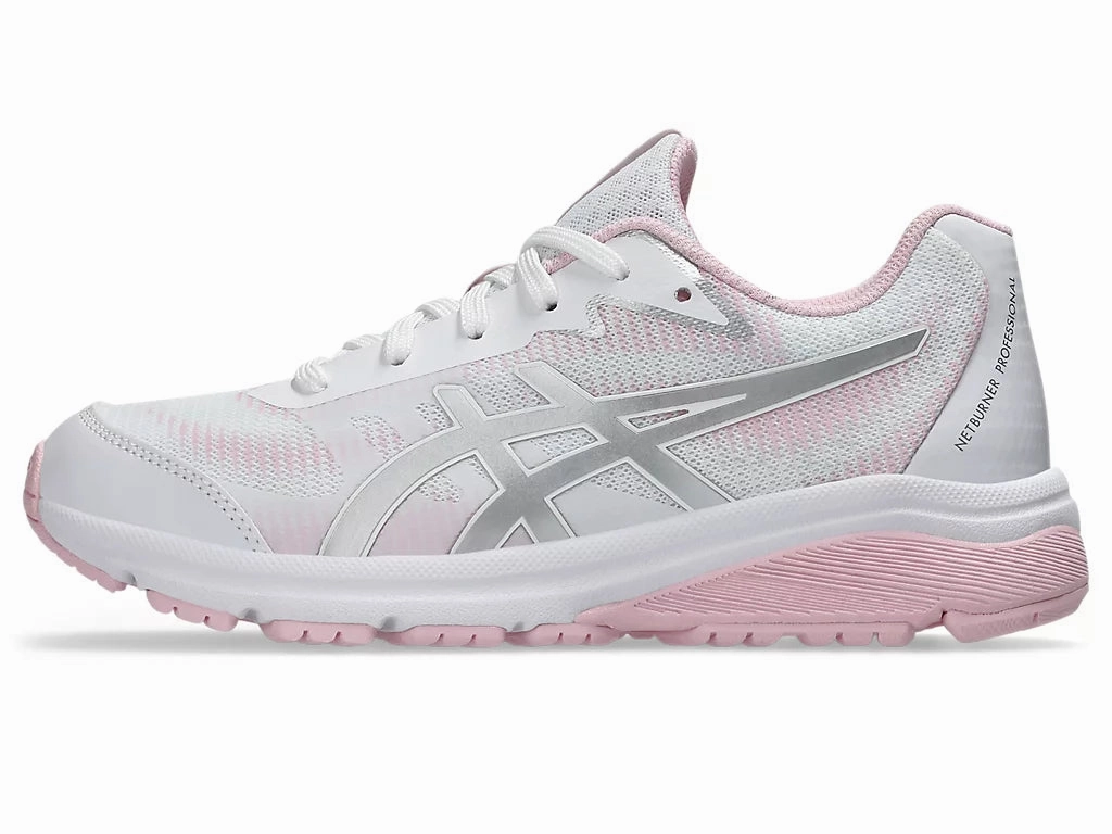 Asics Low Cut Shoes Asics Gel-Netburner Professional 4 GS Kids White Cotton Candy