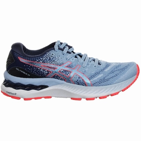 Asics Gel-Nimbus 23 Womens Blue Running Trainers Asics Gel Kayano Trainer Retro Running Shoe