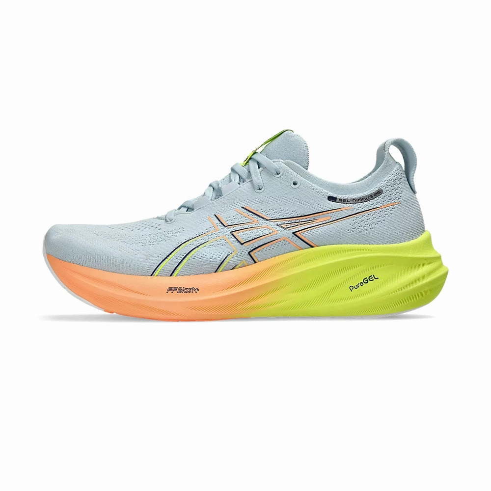 ASICS GEL NIMBUS 26 - PARIS (COOL GREY/ SAFETY YELLOW) RUNNING SHOES Asics Tennis Shoes Best