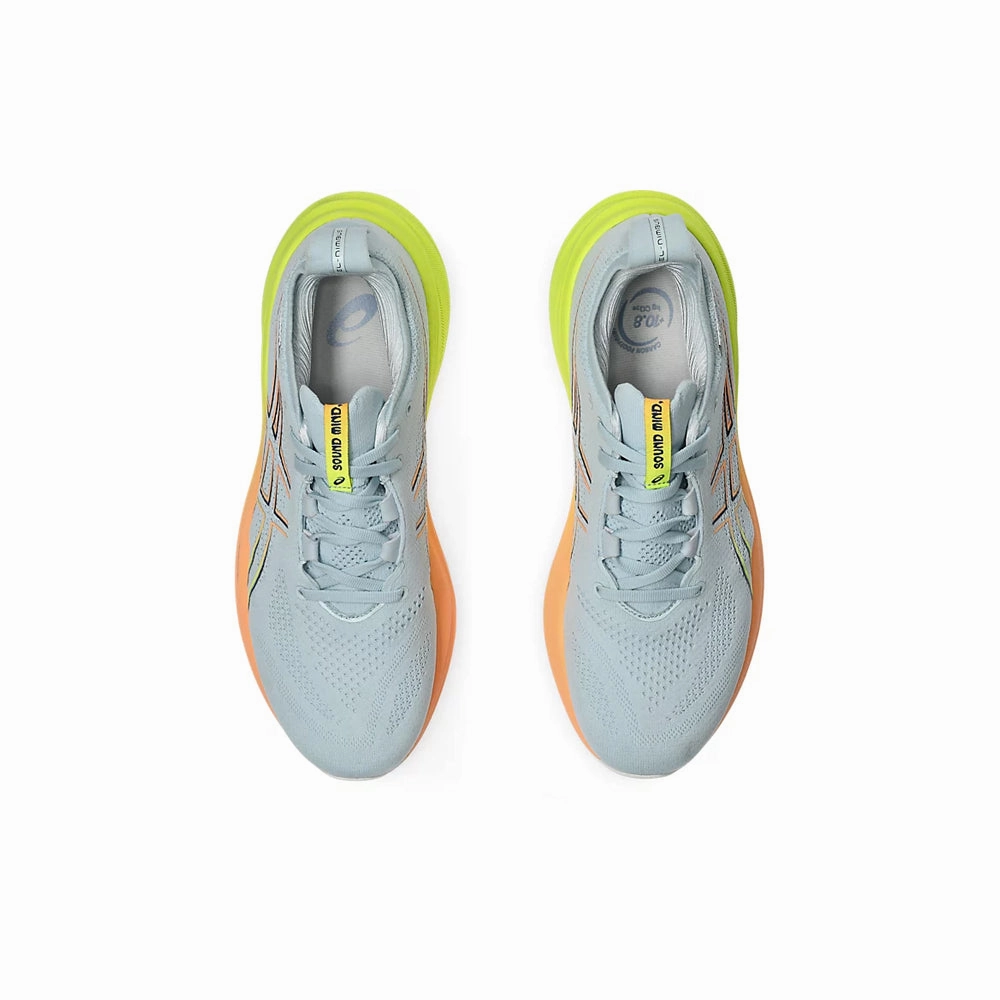 Shoes Similar To Asics Novablast 3 ASICS GEL NIMBUS 26 - PARIS (COOL GREY/ SAFETY YELLOW) RUNNING SHOES