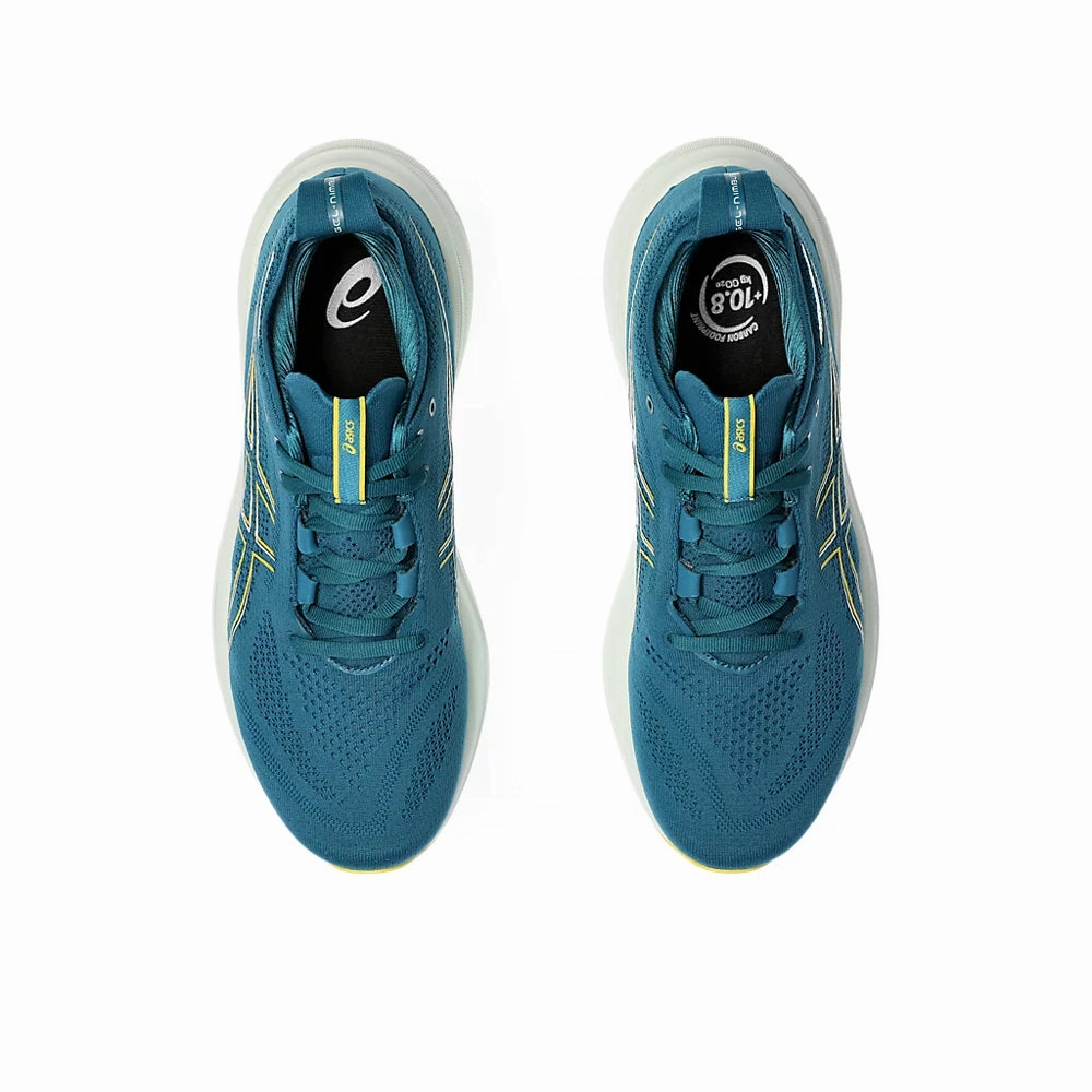 ASICS GEL NIMBUS 26 MEN'S (EVENING TEAL/ LIGHT MUSTARD) RUNNING SHOES Best Shoes Asics