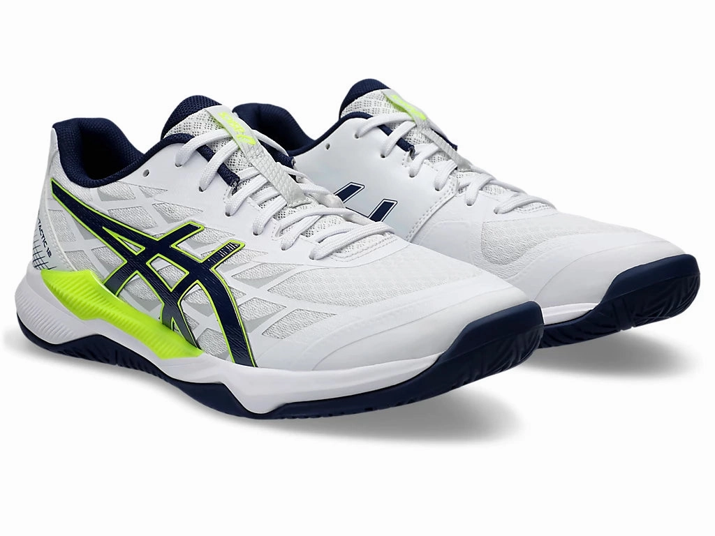 Customize Asics Shoes Asics Gel-Tactic 12 Men White/Blue Expanse