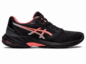 Gum Sole Shoes Asics Asics Netburner Ballistic FF 3 Womens Black/Papaya