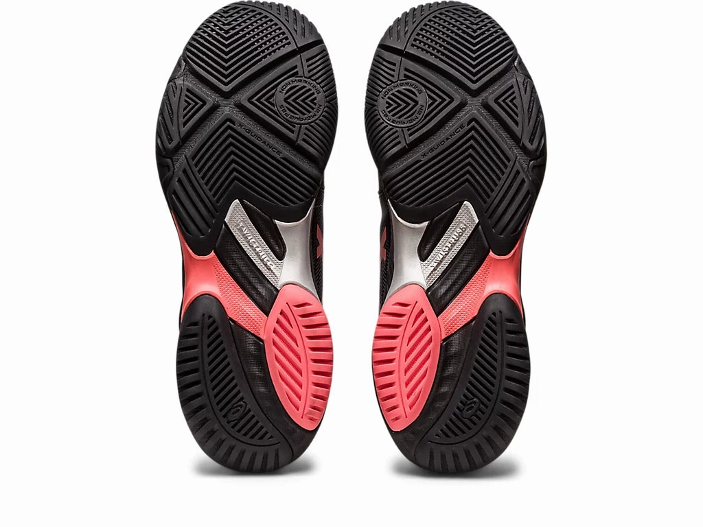 Asics Netburner Ballistic FF 3 Womens Black/Papaya Asics Shoes Dark Neptune