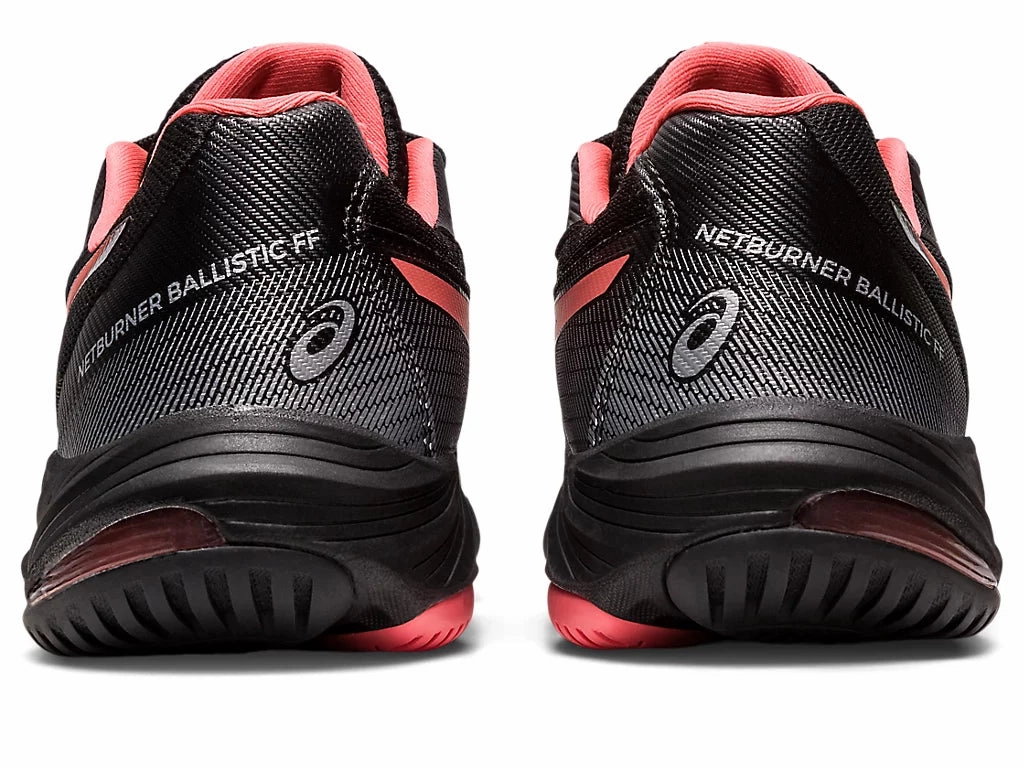 Asics Gt 1000 8 Running Shoe Asics Netburner Ballistic FF 3 Womens Black/Papaya